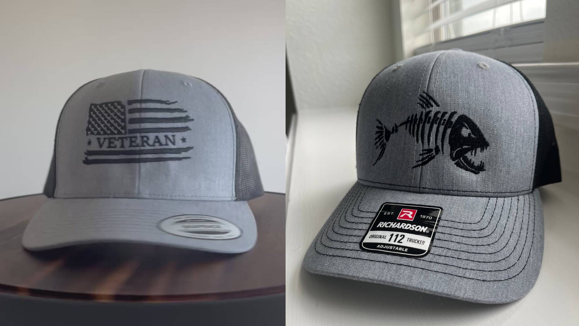 Custom Embroidered Trucker Hats by Threadz Embroidery