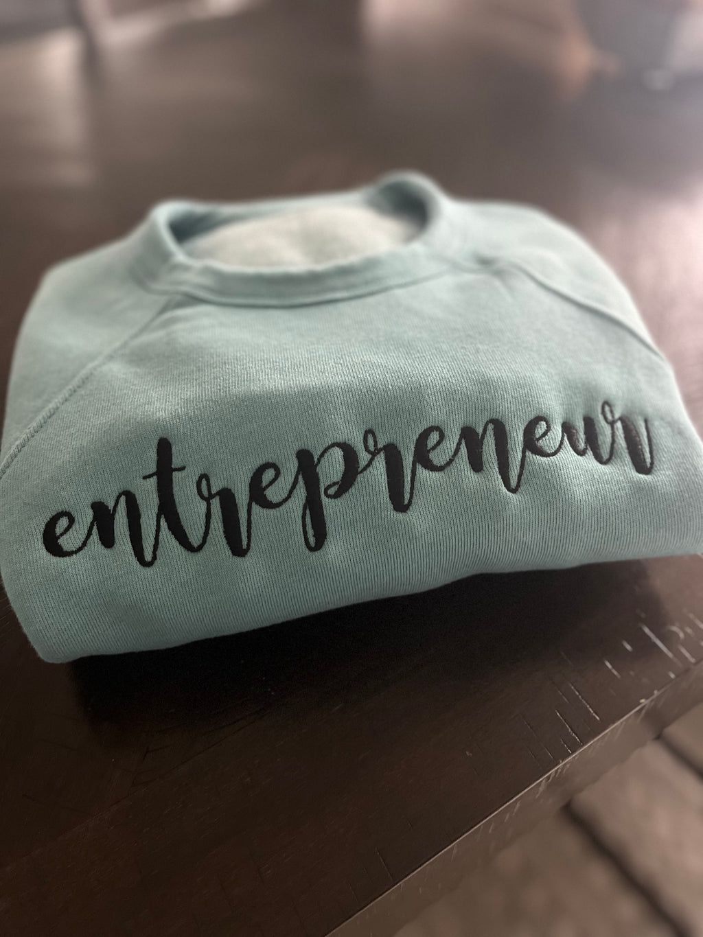 "Entrepreneur" embroidered crewneck sweatshirt   Bella + Canvas crewneck