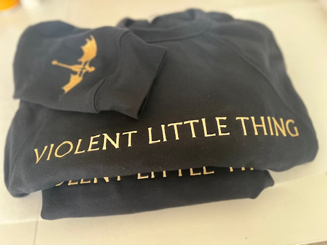 Forth Wing Embroidered Violent Little Things Sweatshirt comfy crewneck