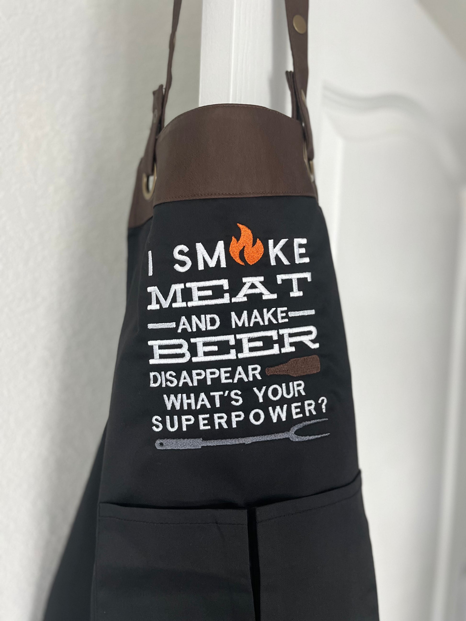 Grilling Apron with pockets  Cooking Apron  Artisan Collection by Reprime with pockets 4 colors to choose from