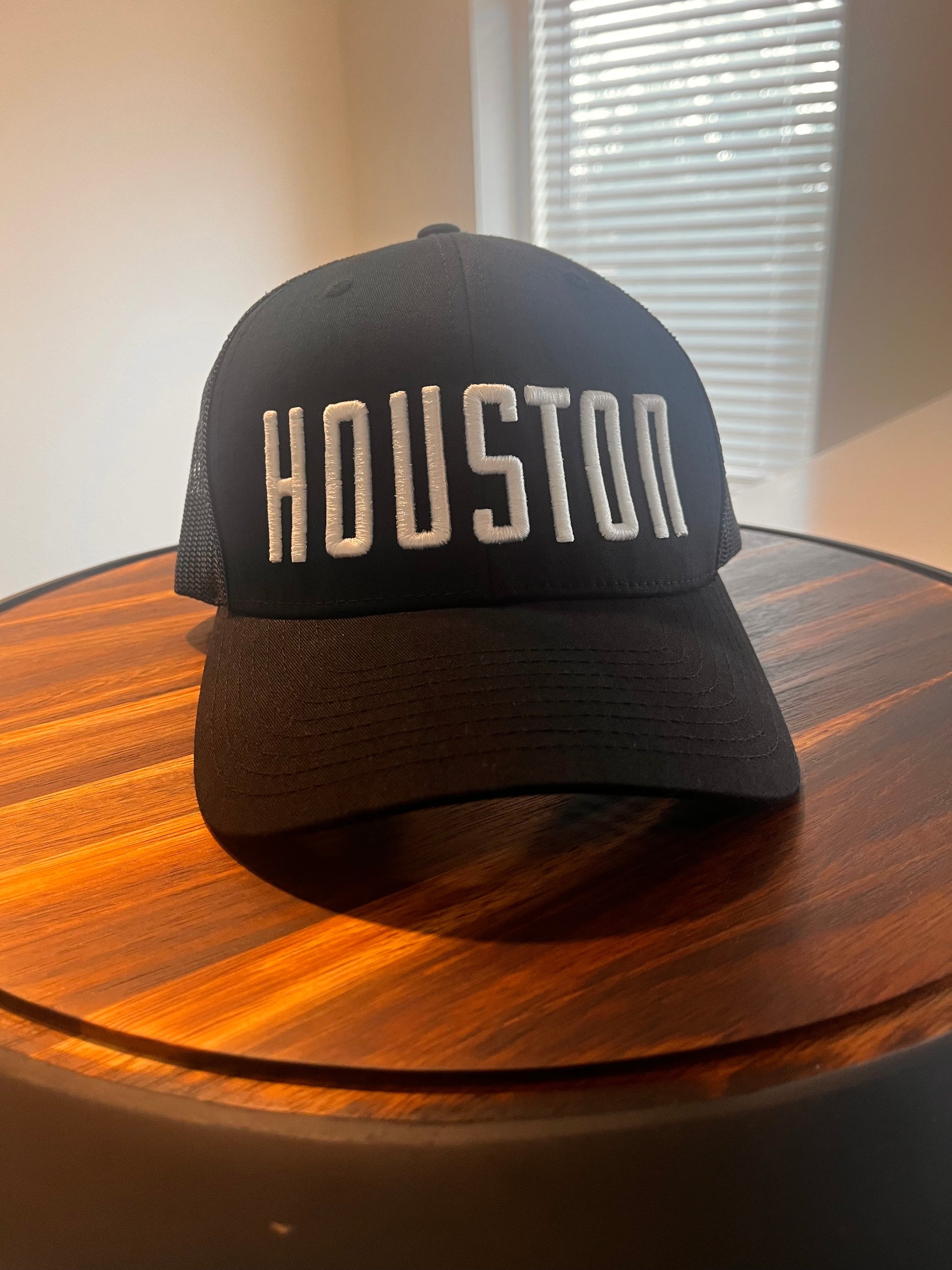 HOUSTON 3D Puff embroidered Richardson 112 Trucker Hat