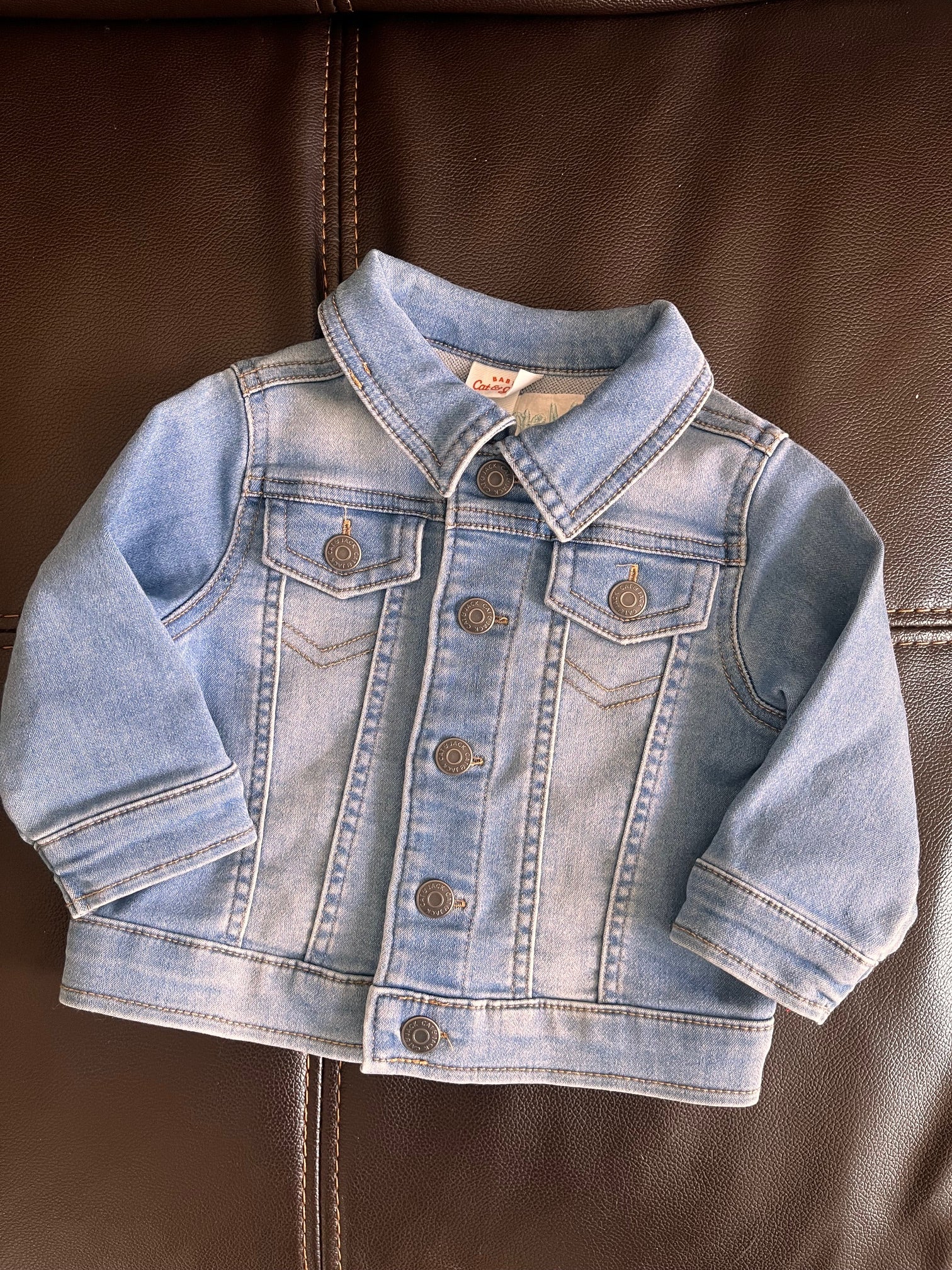 Unicorn Baby and Toddler Girls Embroidered Jean Jacket