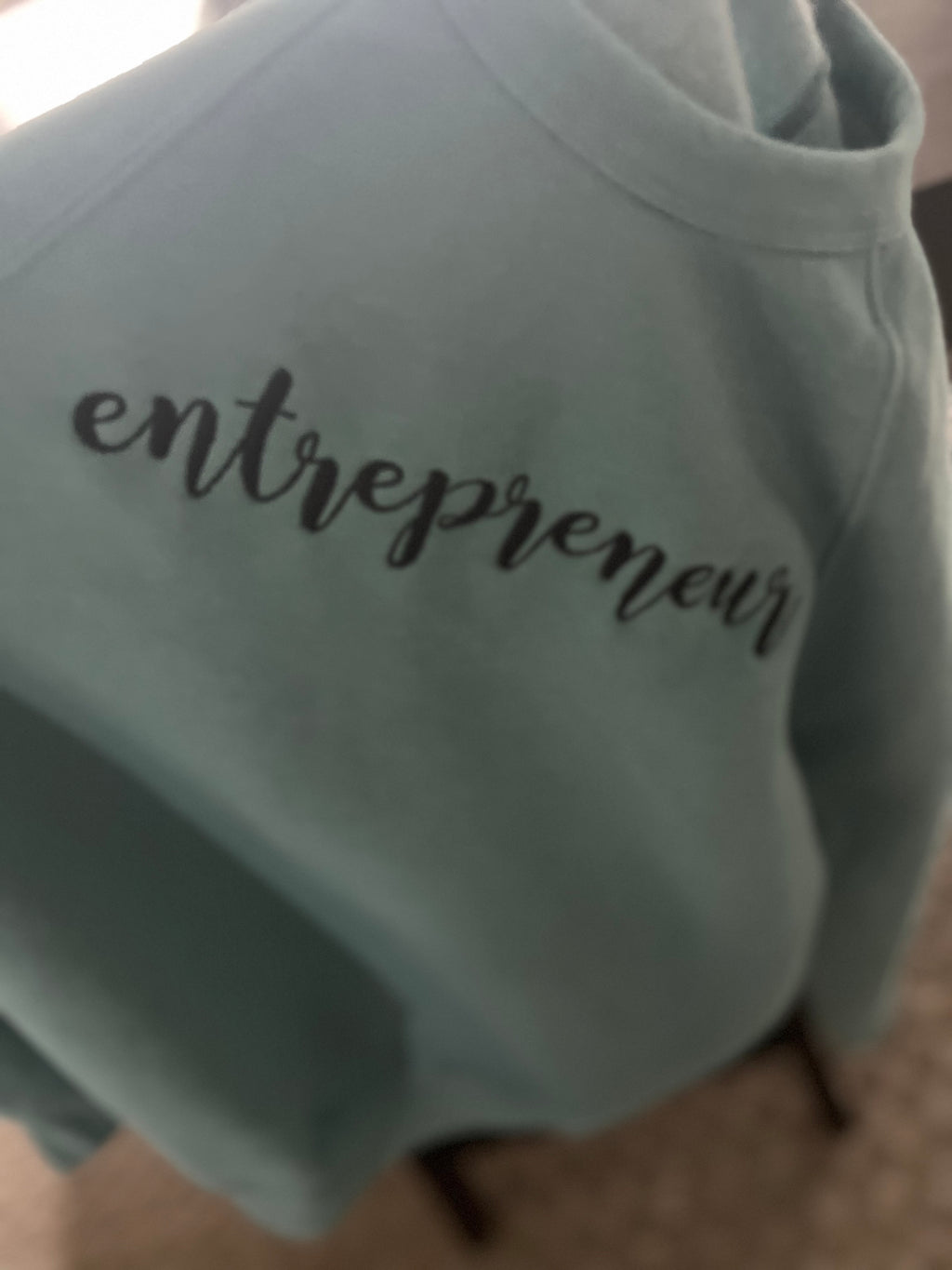 "Entrepreneur" embroidered crewneck sweatshirt   Bella + Canvas crewneck