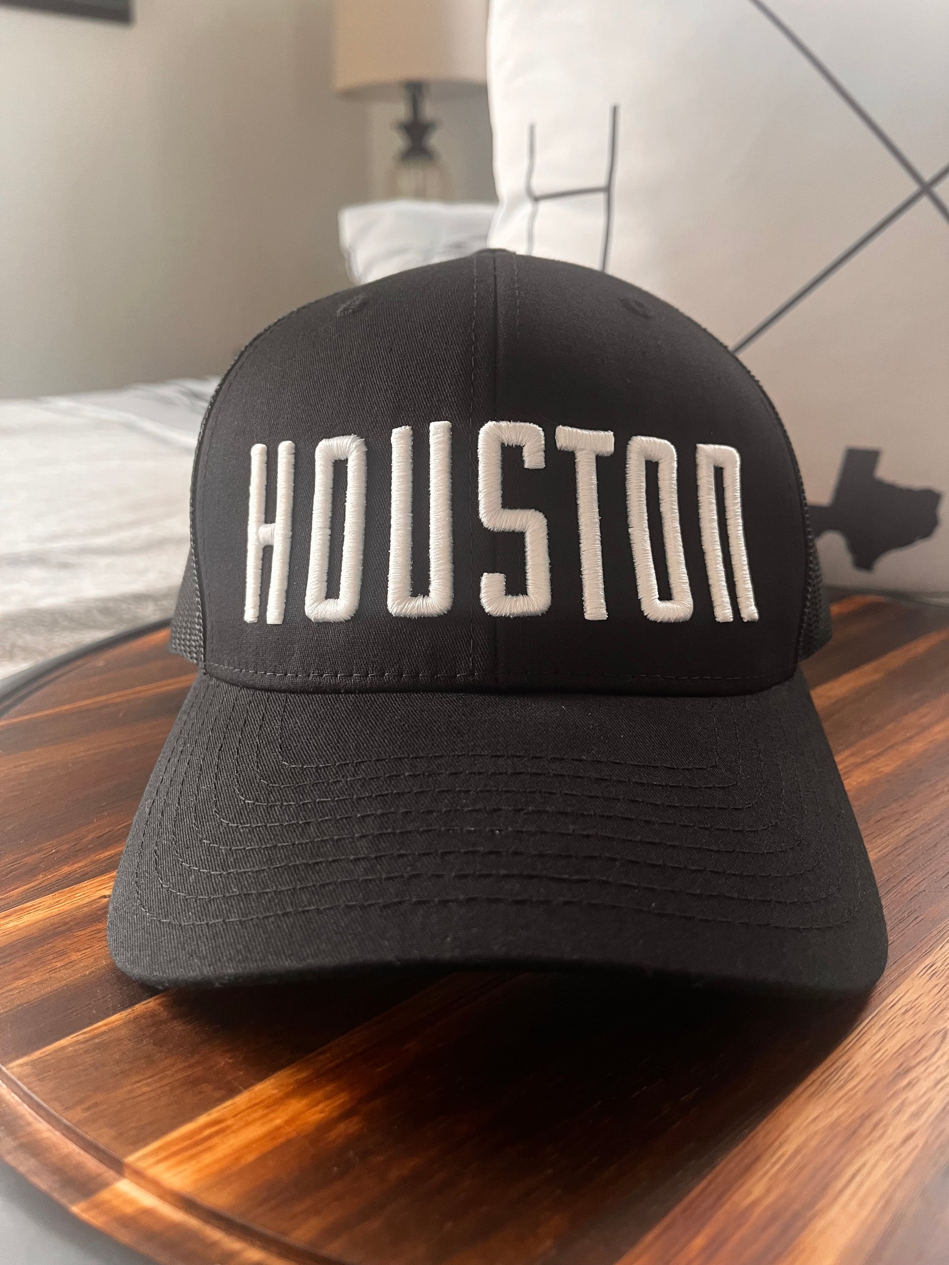 HOUSTON 3D Puff embroidered Richardson 112 Trucker Hat