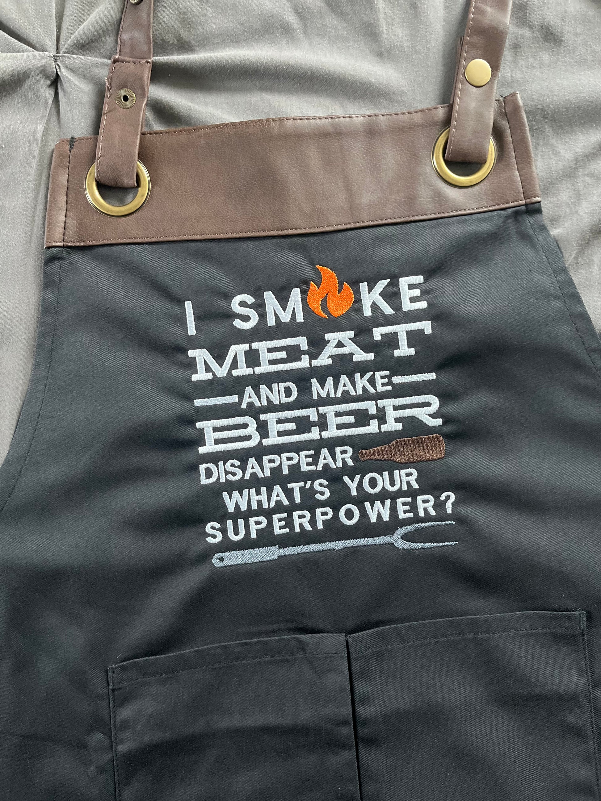 Grilling Apron with pockets  Cooking Apron  Artisan Collection by Reprime with pockets 4 colors to choose from