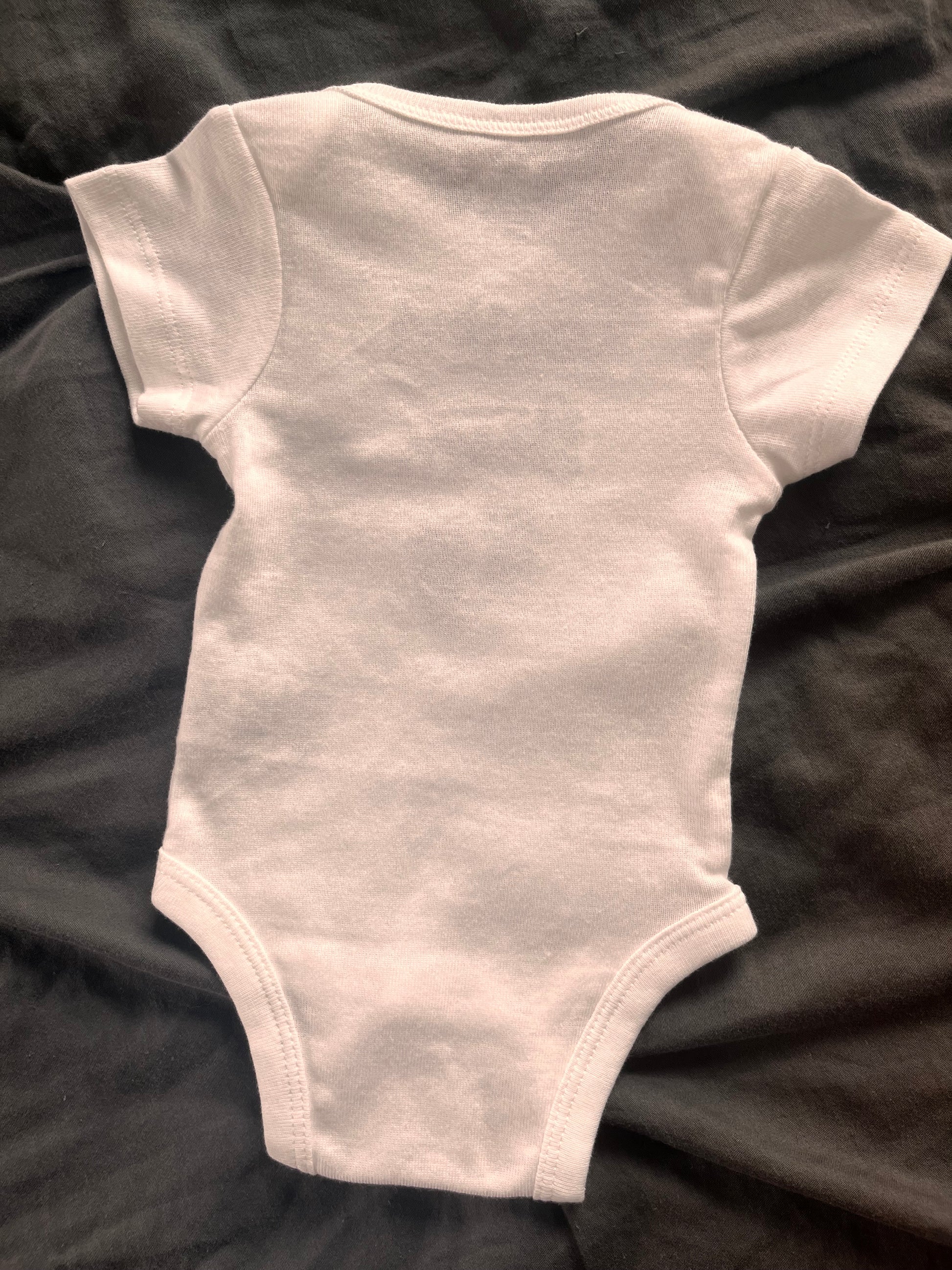 Coming Soon Baby embroidered Onesie/bodysuit – Black Footprint Bodysuit for Pregnancy Reveal
