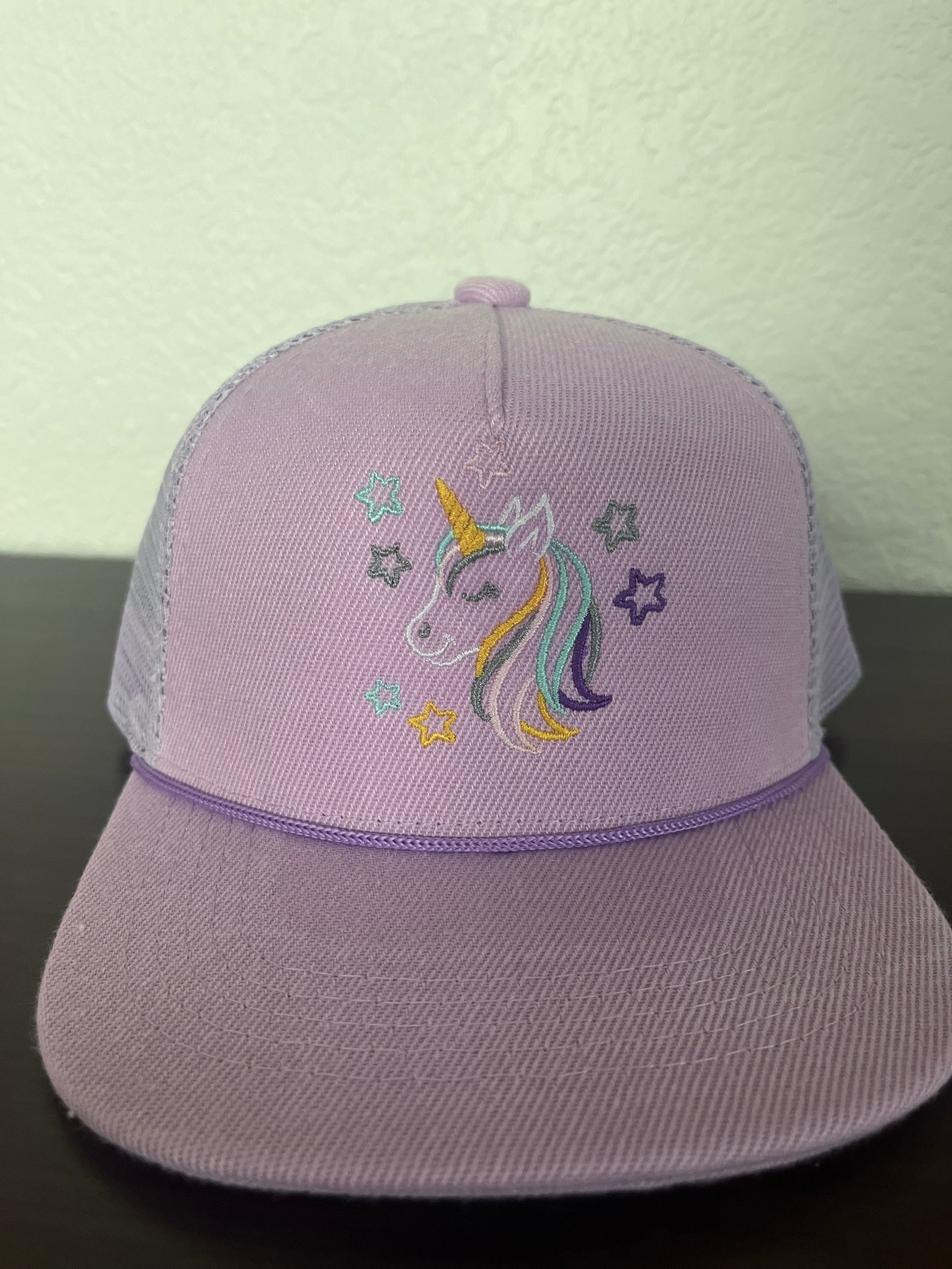 Baby/Toddler Unicorn embroidered Trucker Rope Cap