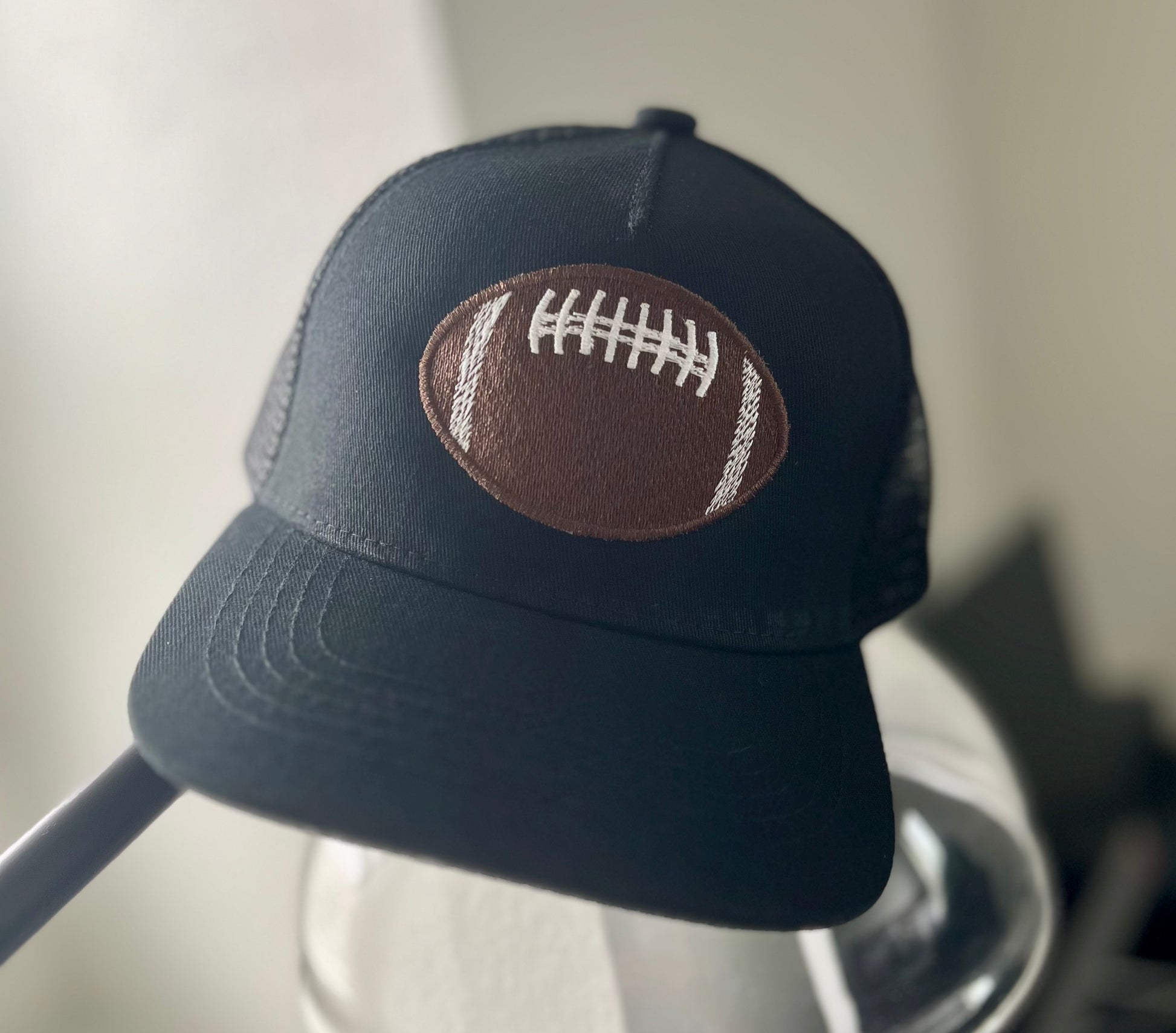 Baby/Toddler embroidered Football Trucker Hat- Fits ages 0-4