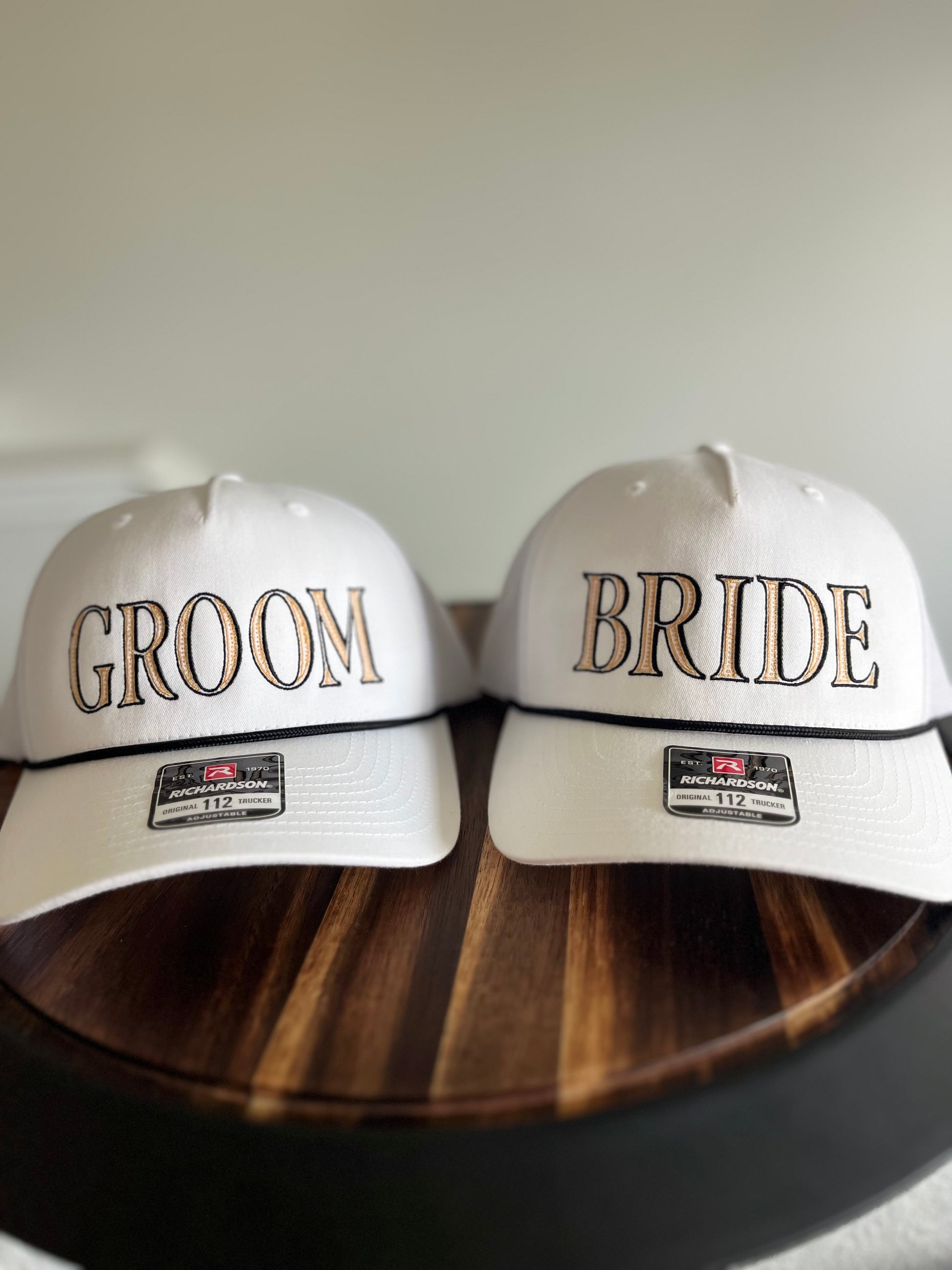 HoneyMoon/Wedding Beach gift Package- Personalized embroidered Bride and Groom Set