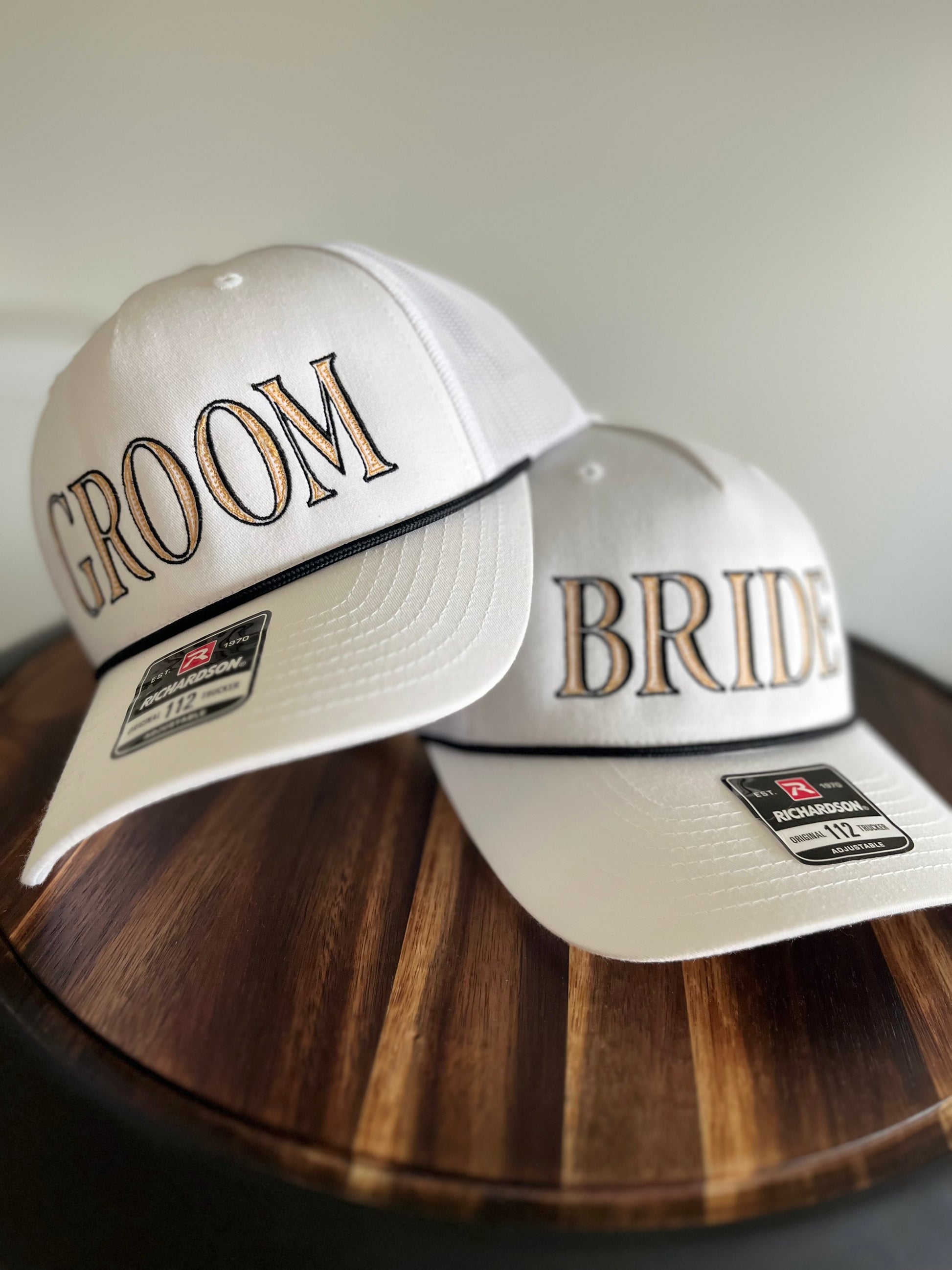 HoneyMoon/Wedding Beach gift Package- Personalized embroidered Bride and Groom Set
