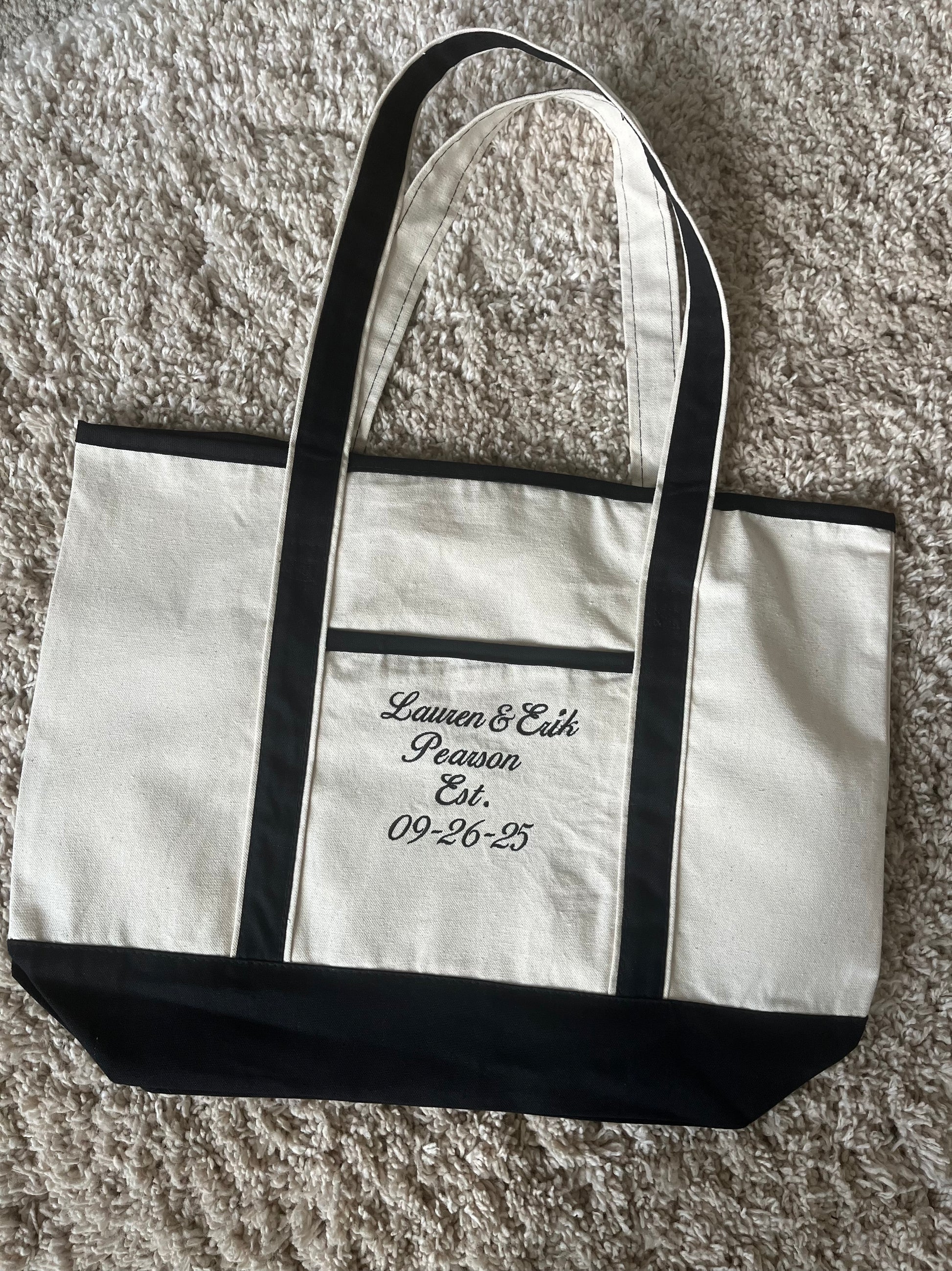 HoneyMoon/Wedding Beach gift Package- Personalized embroidered Bride and Groom Set