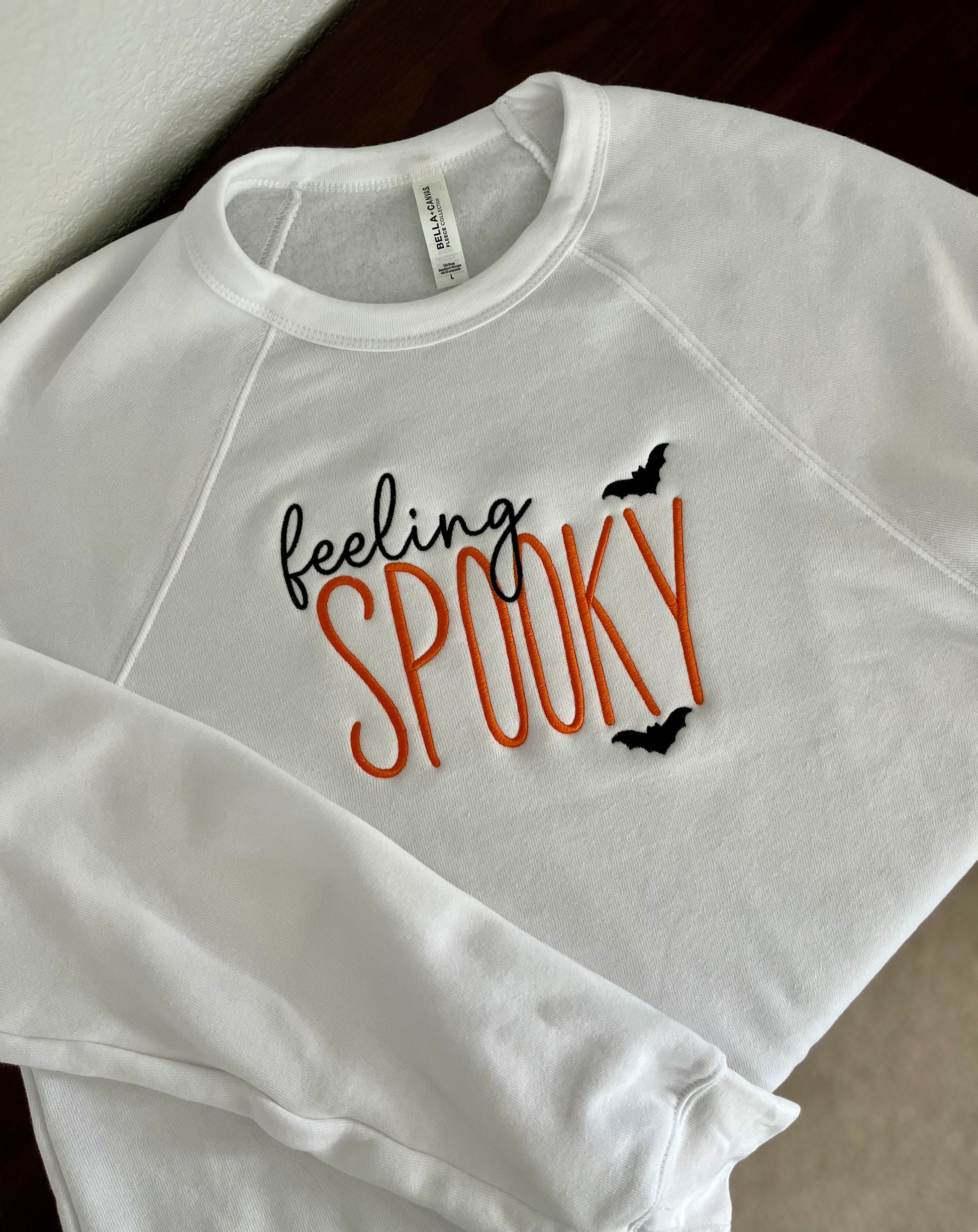 Feeling Spooky embroidered Halloween Crewneck