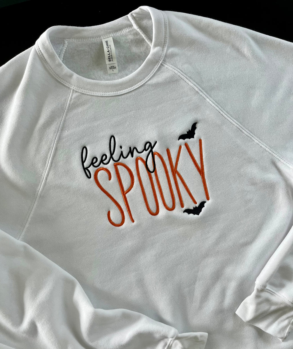 Feeling Spooky embroidered Halloween Crewneck