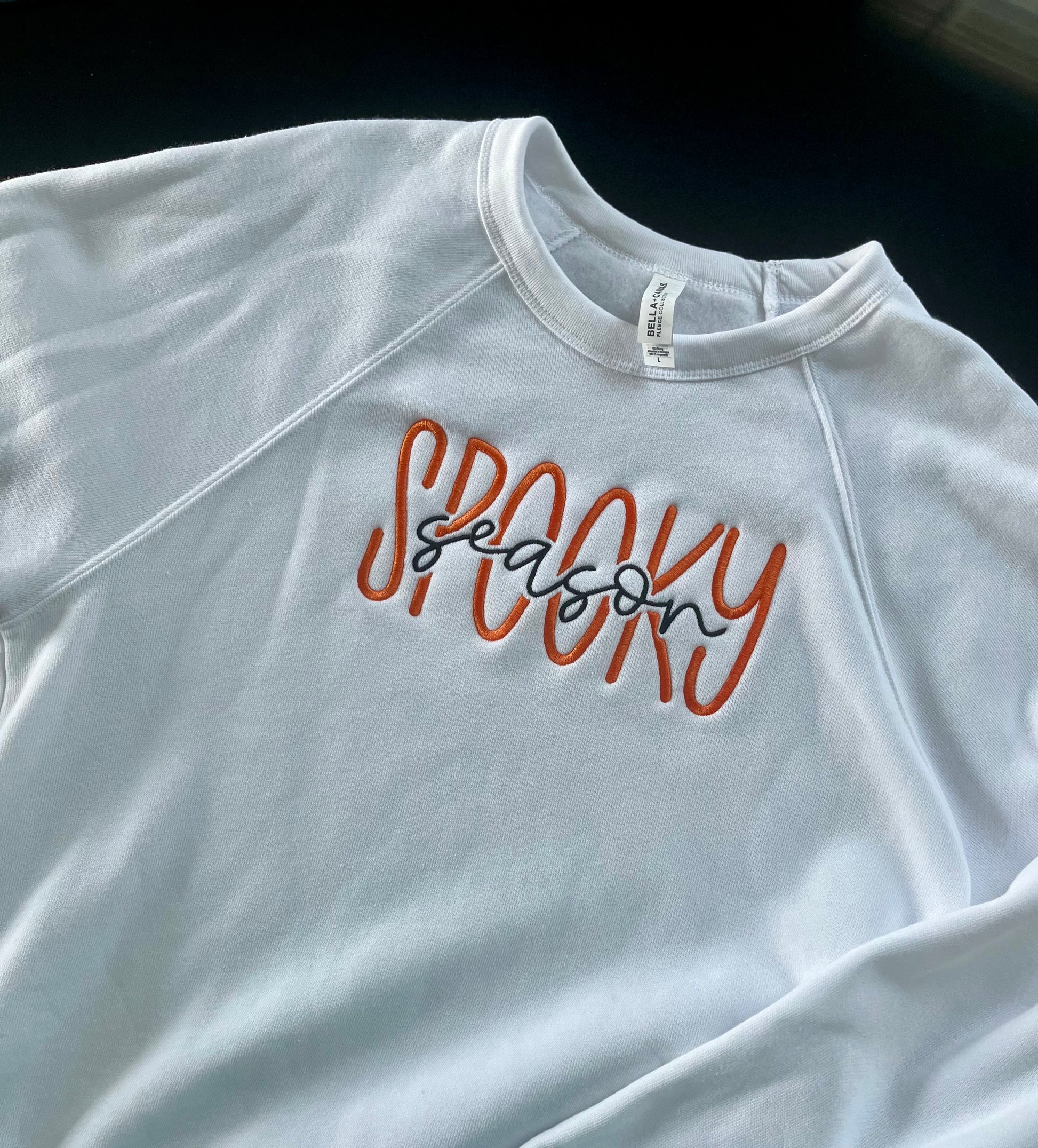 SPOOKY Season Halloween embroidered Bella + Canvas Crewneck sweatshirt