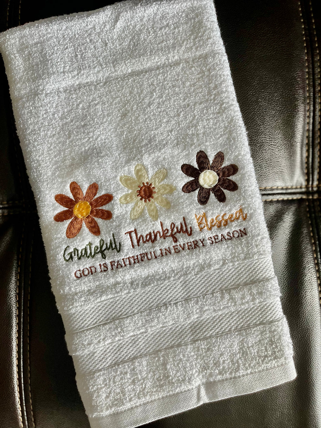 God is Faithfull in every season- hand towel