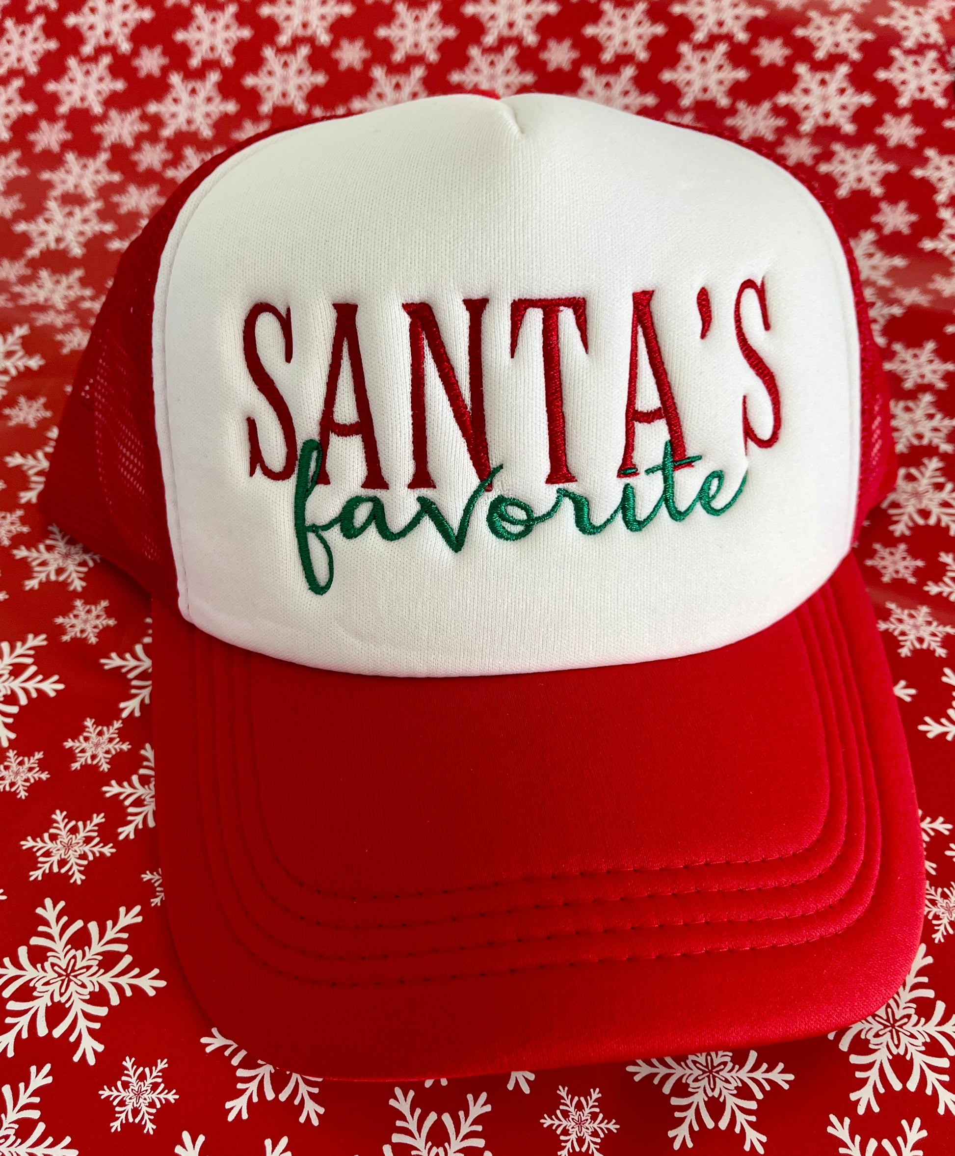 Santa's Favorite- front foam Trucker Hat