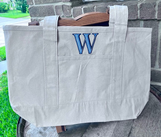 Mini tote bags- embroidered personalized  - so popular now!