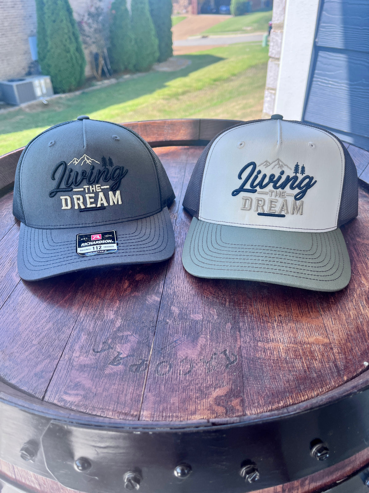 Living the Dream His & Hers 3D Puff Trucker Hats