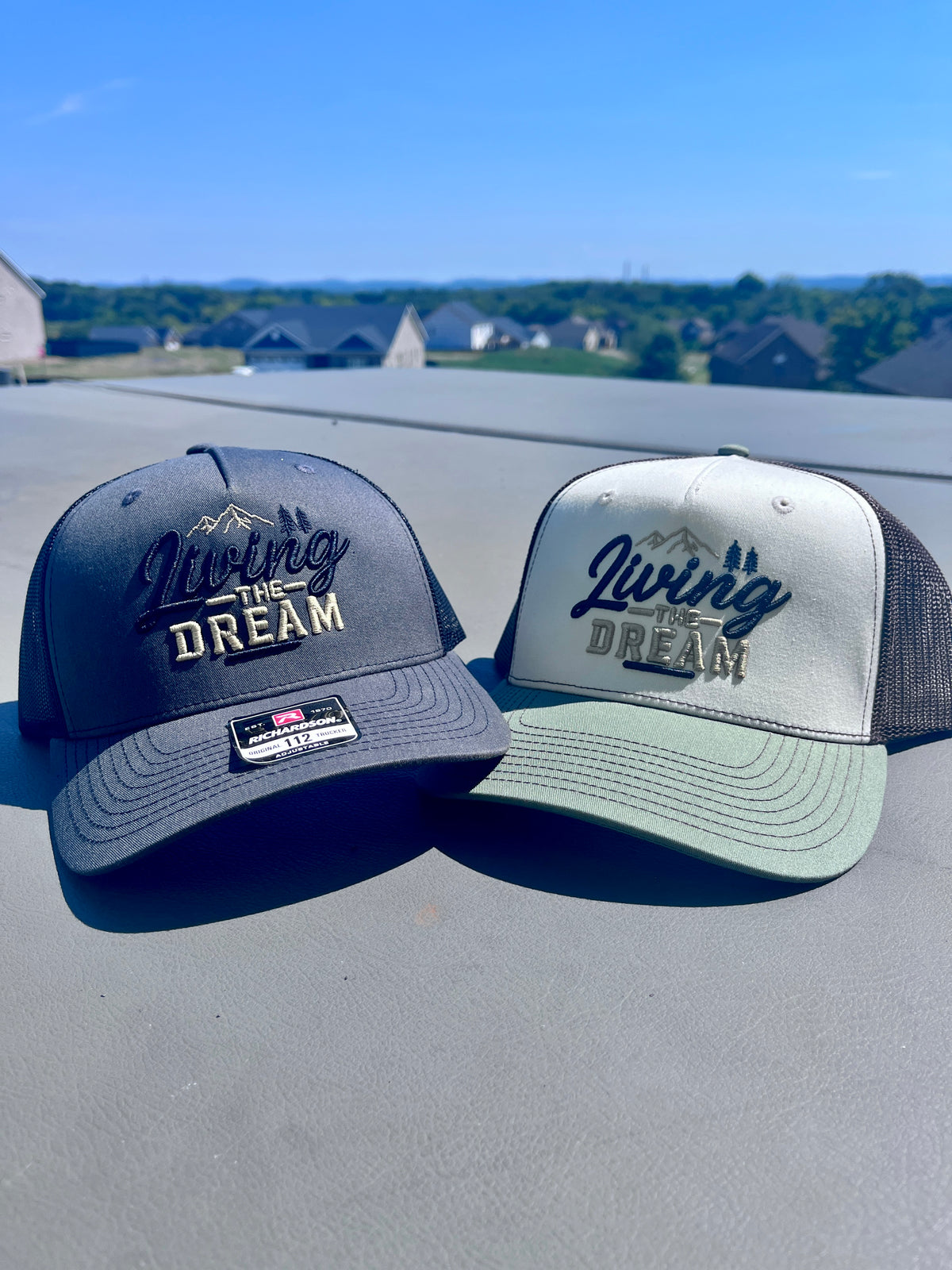 Living the Dream His & Hers 3D Puff Trucker Hats