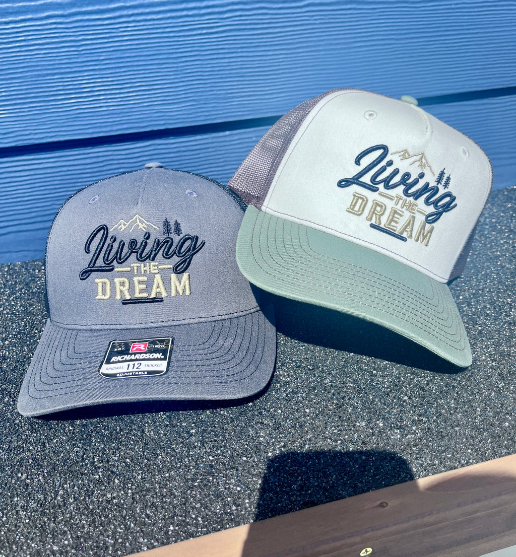 Living the Dream His & Hers 3D Puff Trucker Hats