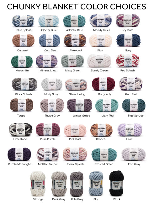 So soft Chunky Handknit Blanket made with Bernat yarn
