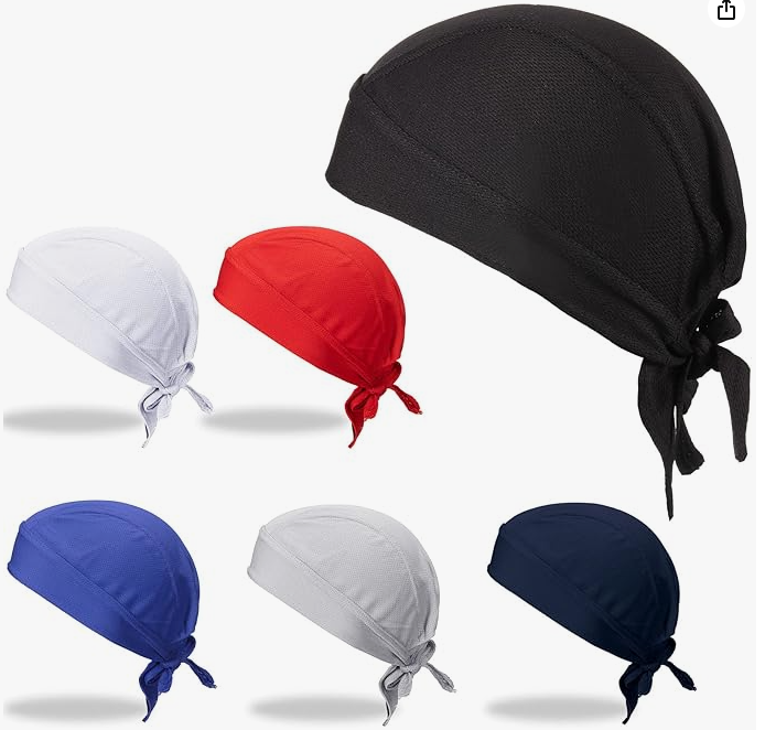 3D Embroidered Spider Motorcycle Head Wrap Bandana for Men Women Do Rags Sweat Wicking Beanie Cooling  Skull Cap  6 colors to choose from