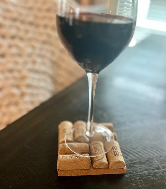 Wine Cork Coasters Recycled Handmade- set of 4