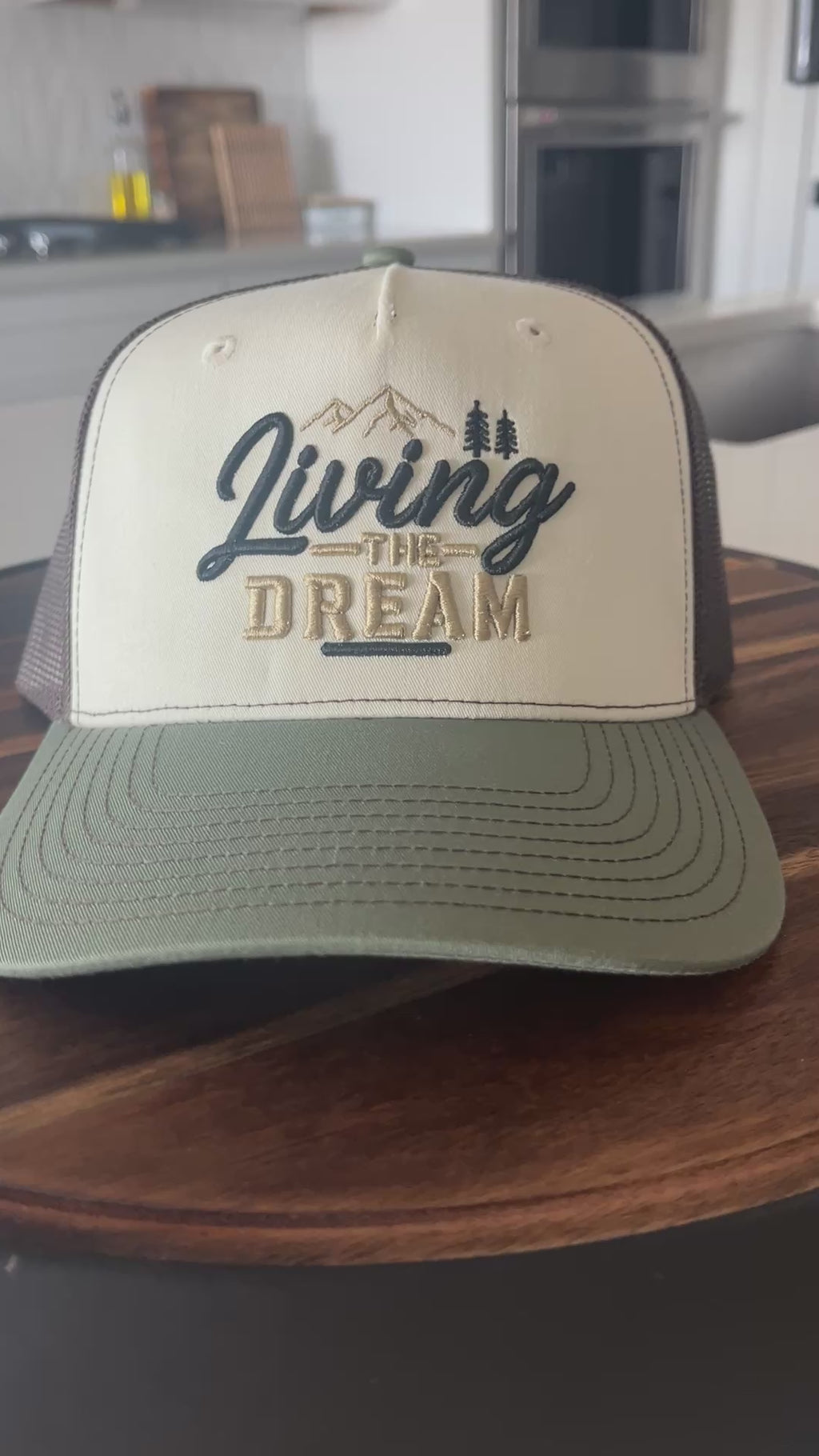 Living the Dream His & Hers 3D Puff Trucker Hats
