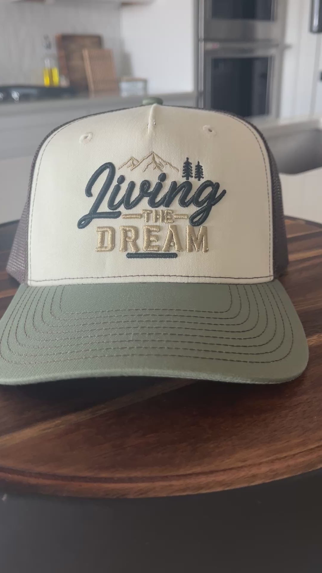 Living the Dream His & Hers 3D Puff Trucker Hats