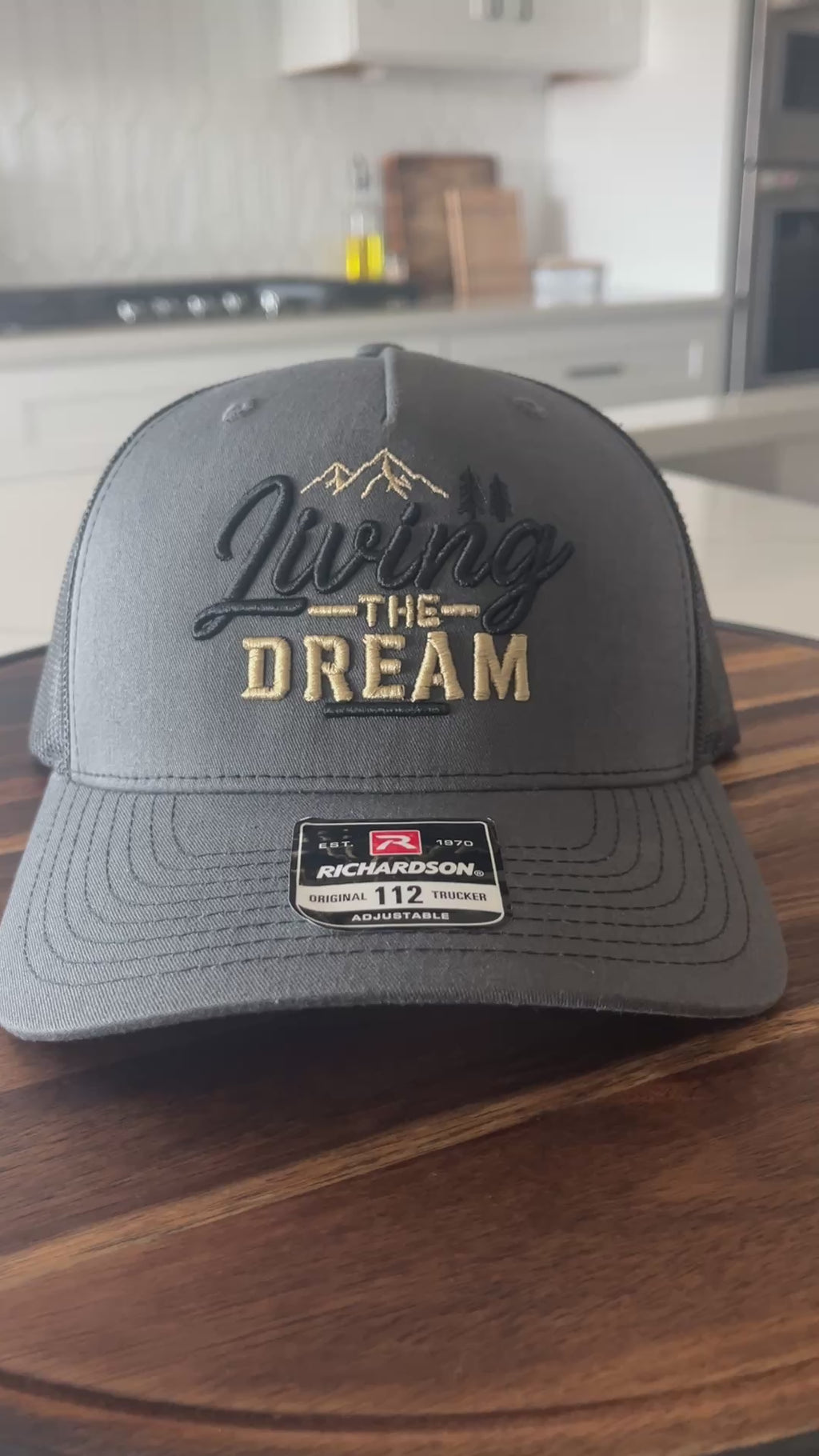 Living the Dream His & Hers 3D Puff Trucker Hats