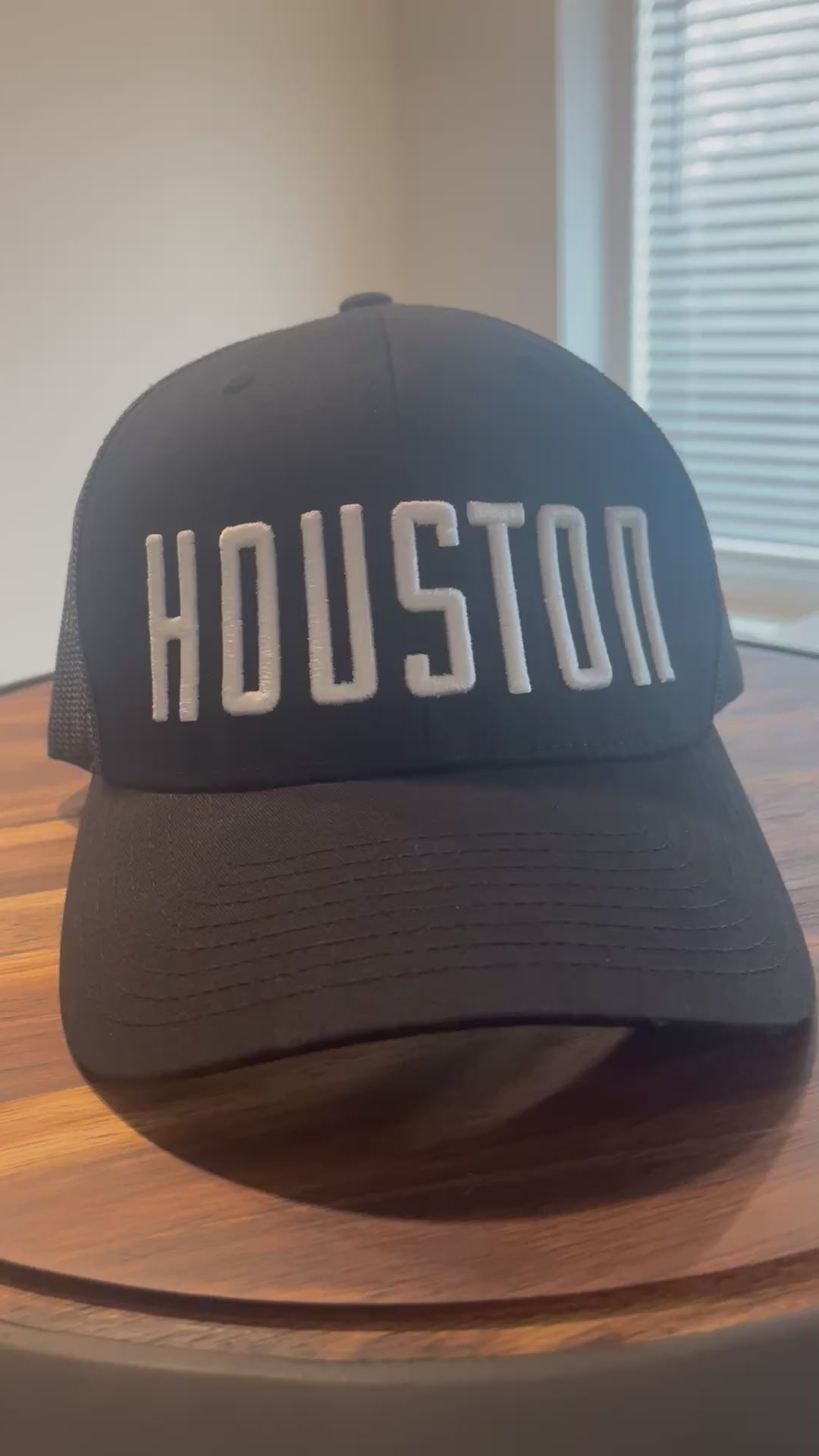 HOUSTON 3D Puff embroidered Richardson 112 Trucker Hat
