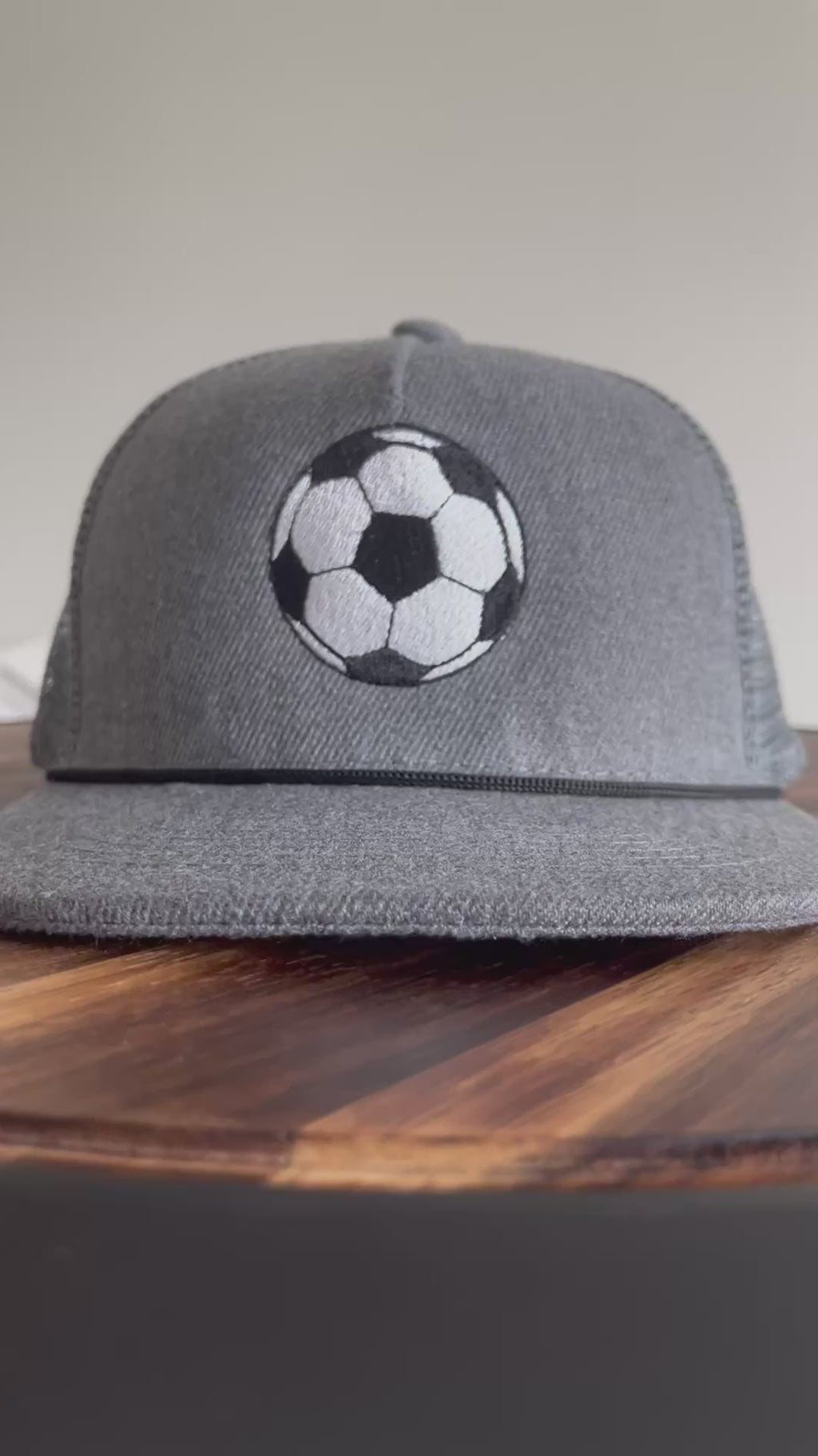 Baby/Toddler embroidered Soccer Rope Trucker hat - Fits ages 0-4