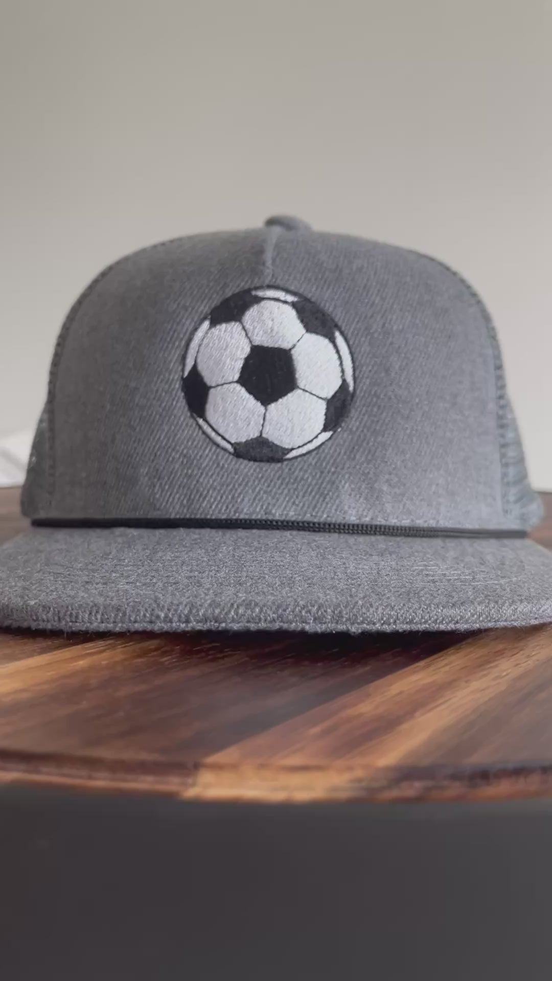 Baby/Toddler embroidered Soccer Rope Trucker hat - Fits ages 0-4