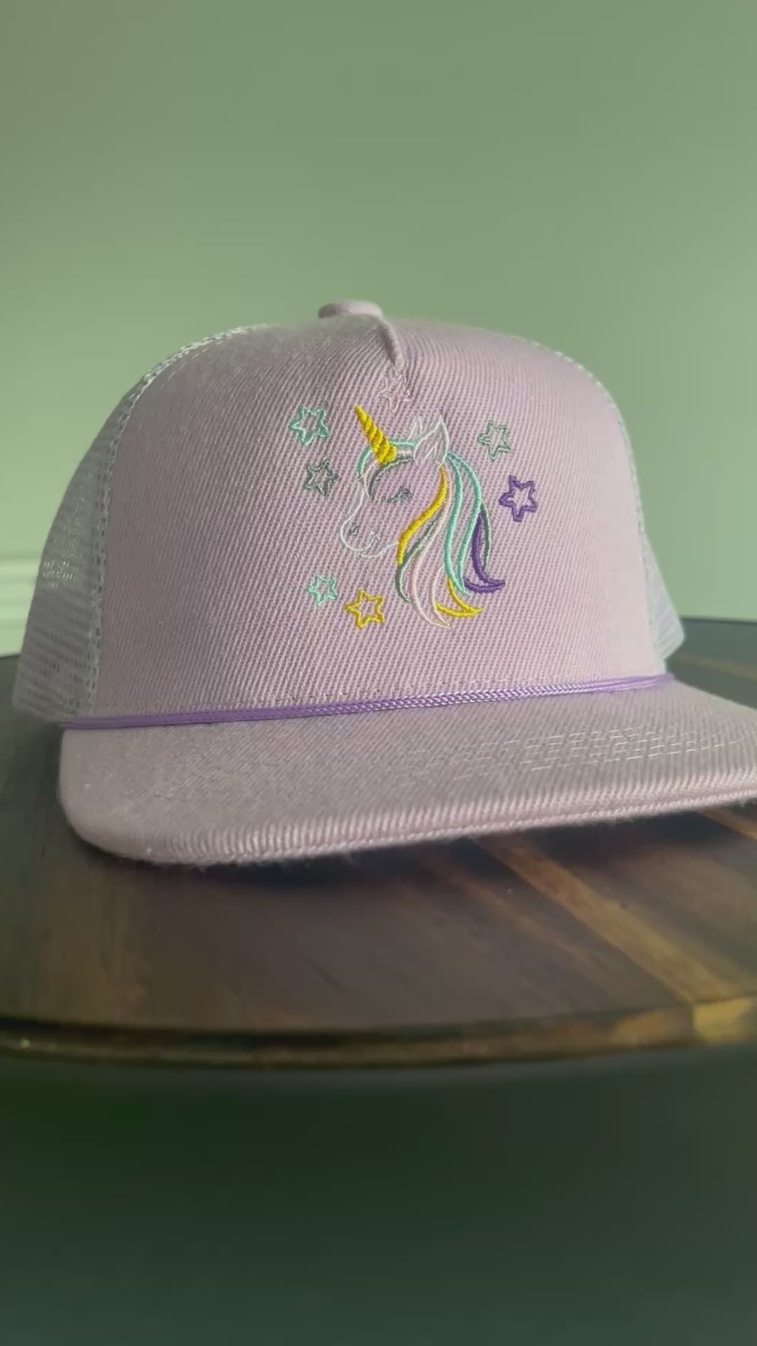Baby/Toddler Unicorn embroidered Trucker Rope Cap