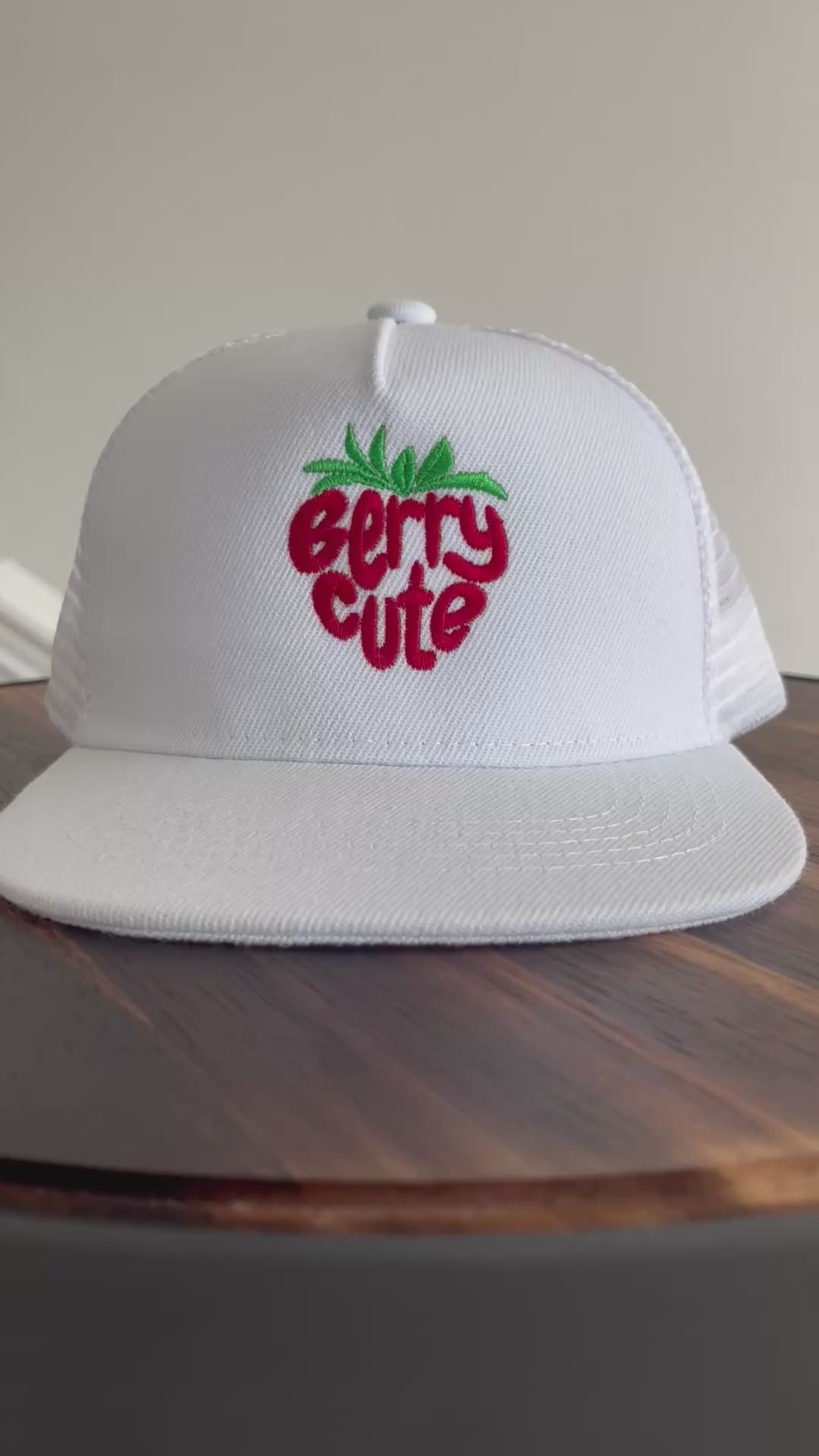 Baby/Toddler embroidered Berry Cute Trucker Cap
